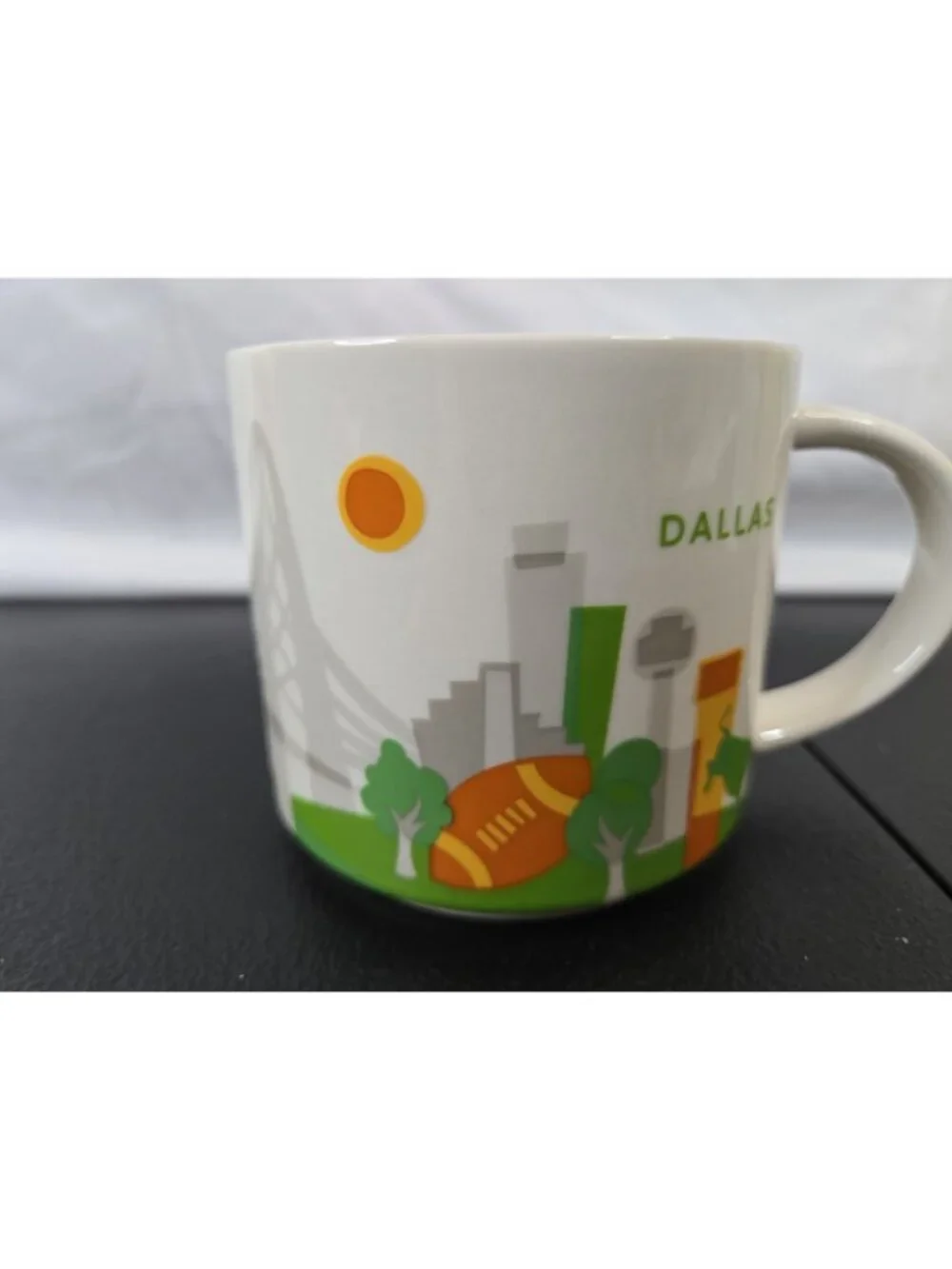 Starbucks Your Are Here Collection Dallas TX Coffee Tea Hot Drinks Mug 14oz 2015